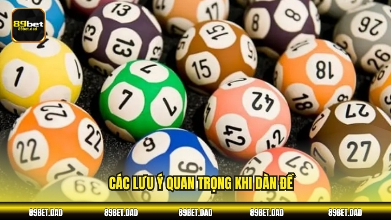 Các lưu ý quan trọng khi dàn đề